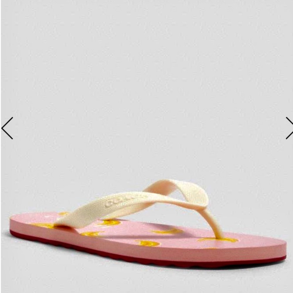 Coach Zak Flipflops - Banana NWT